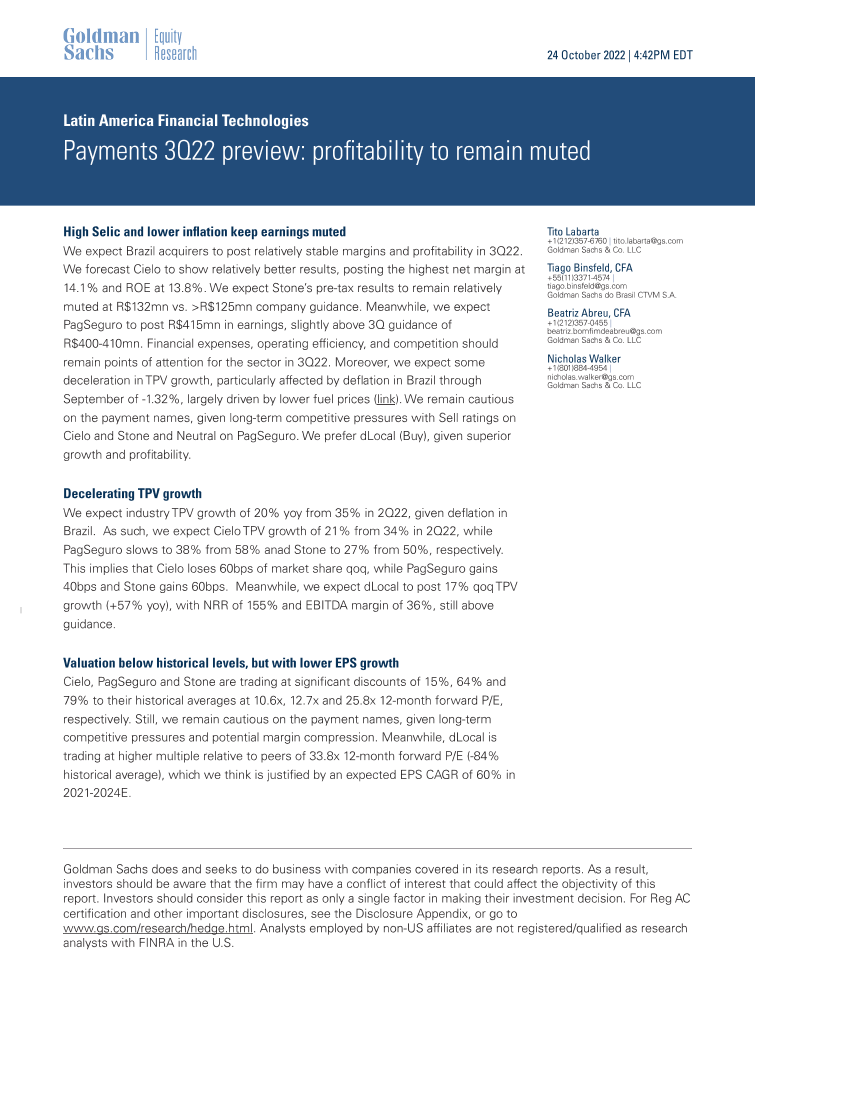 Latin America Financial Technologies_ Payments 3Q22 preview_ profitability to remain muted(1)Latin America Financial Technologies_ Payments 3Q22 preview_ profitability to remain muted(1)_1.png